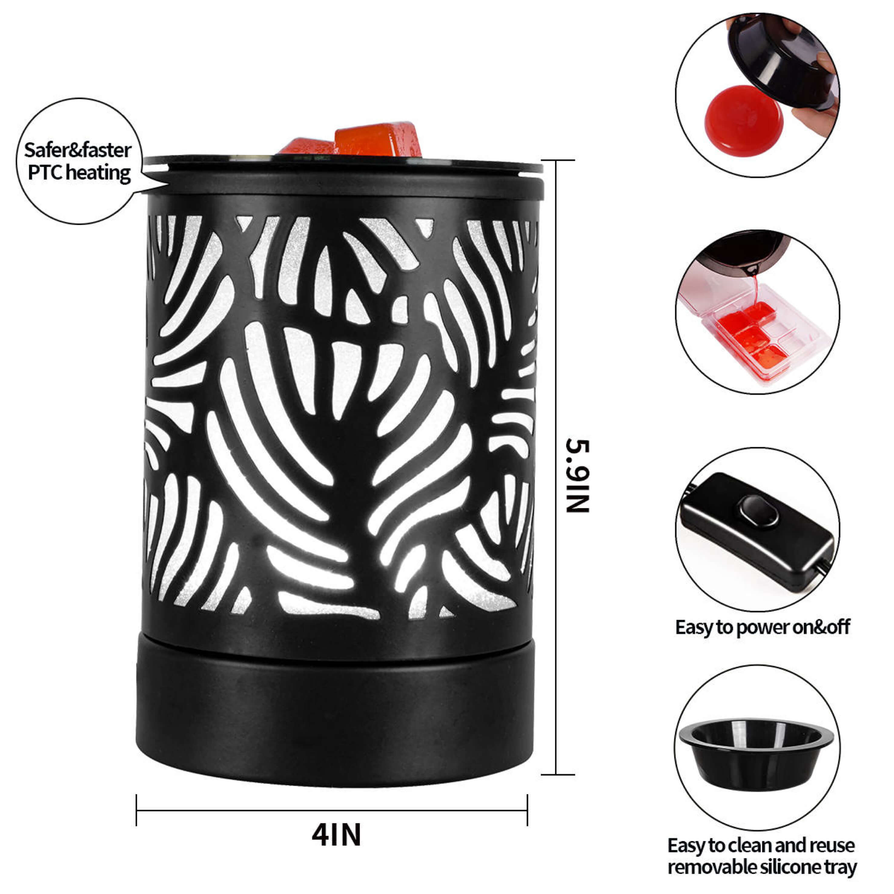 leaf electric wax warmer